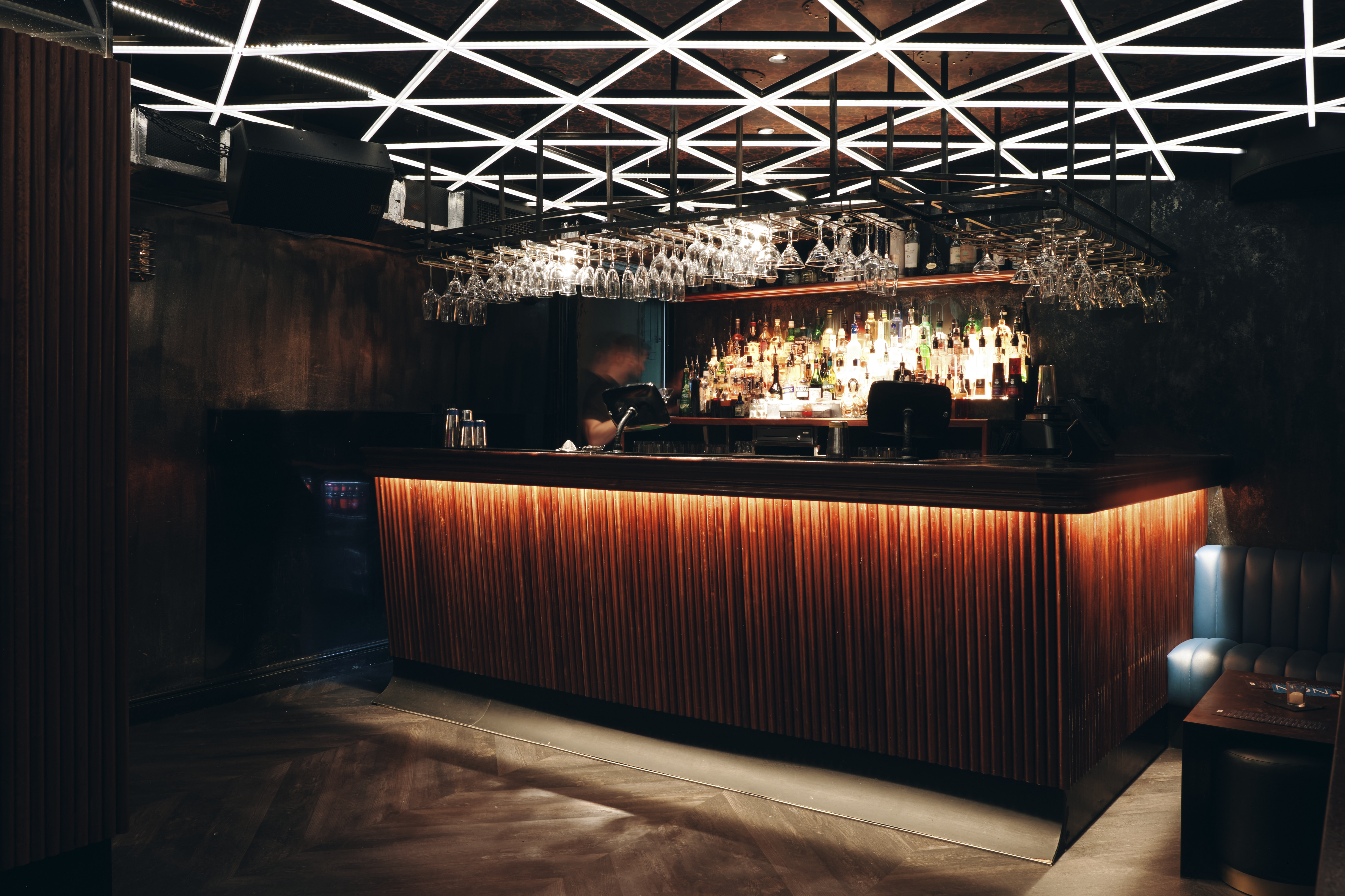 The bar downstairs